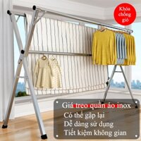 Giàn phơi quần áo thông minh SNDK, Sào phơi đồ gấp gọn chất liệu INOX không gỉ, bền bỉ