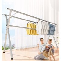 Giàn Phơi Quần Áo Thông Minh, Giá Treo Quần Áo Đa Năng Inox Có Thể Gấp Gọn, Cây Phơi Đồ Cho Gia Đình, Ngoài Ban Công
