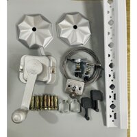 Giàn phơi thông minh 1 thanh phơi, Đầy đủ bộ linh kiện giàn phơi và thanh phơi nhôm dài 1.8m dễ dàng lắp đặt tại nhà