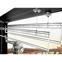 Giàn phơi thông minh Hòa Phát 4 thanh đầy đủ phụ kiện và ốc vít lắp đặt