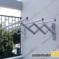 Giàn Phơi Xếp Ngang Gắn Tường Hợp Kim Nhôm Tải Trọng 50kg Hòa Phát Star ( HÀNG CHÍNH HÃNG )