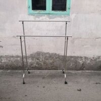 Giàn Sào Phơi Đồ inox đôi trơn không khoen, có khoen(GIAO HỎA TỐC HCM)