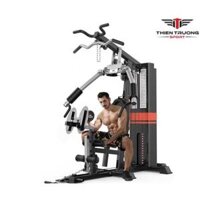 Giàn tập tạ đa năng ghế tập tạ tại nhà HQ708 nhập khẩu- khung thép hộp sơn tĩnh điện trọng tải tập 300kg kết hợp xà đơn
