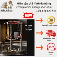 Giàn tập thể hình đa năng, giàn tập thể hình kết hợp nhiều bài tập khác nhau, giàn xà đơn, xà kép M212