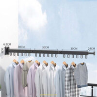 Giàn Treo Quần Áo Gia Đình Ở Ban Công Chung Cư 4 nấc đơn năng Có Thể Uốn Cong Gấp Gọn Lắp Đặt Không Cần Đục Lỗ (Mã QA04)