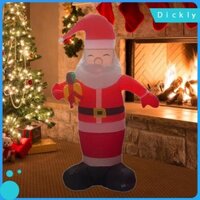 Giáng sinh bơm hơi Santa 4,92ft với đèn trang trí ngoài trời được thắp sáng cho