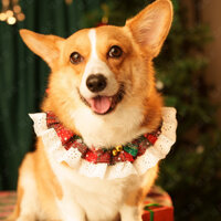 Giáng sinh Nai sừng tấm Vòng cổ thú cưng Chó mèo Trang trí ngày lễ