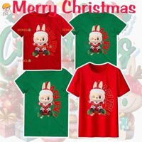 Giáng sinh vui vẻ labubububu, Chúc mừng năm mới, thiết kế áo thun cặp đôi ông già Noel