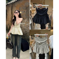 GIANG.CLOSET- Áo quây thô dáng bí