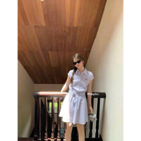 GIANG.CLOSET- Váy liền thân tay hến ren thêu nơ Wgwe🎀