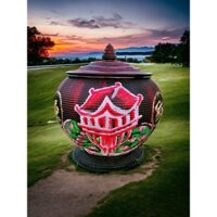 GIÀNH TÍCH + ẤM TÍCH. HỌA TIẾT CHÙA 1 CỘT HOA SEN