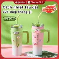 GIANXI 【Có hàng tồn kho】Bình Nước Giữ Nhiệt Inox 304 Dễ Thương 1250ml - Ly Giữ Nhiệt Cao Cấp,Cốc Uống Nước