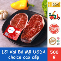 [GIAO 2H] Lõi vai bò Mỹ 500g FoodPrime Market - lẩu nướng beefsteak Best USA Choice
