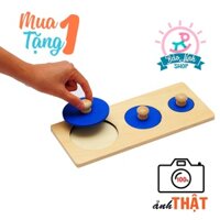 Giáo cụ Montessori 0-3 - Bảng phân biệt to nhỏ cho bé 9-12 tháng - BẢN CHUẨN - Kèm QUÀ TẶNG