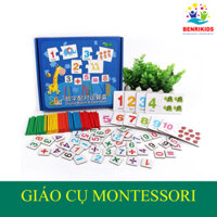 Giáo Cụ Montessori Dụng Cụ Học Toán Hộp Thẻ Ghép Số Và Que Tính Giúp Bé Học ToánĐồ Chơi Giáo Dục Đồ Chơi Gỗ Thông Minh Dành Cho Bé Từ 3 Tuổi