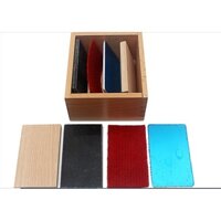 Giáo cụ Montessori - Hộp học cảm quan nhiệt độ - Thermic Tablets with Box