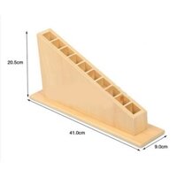 Giáo cụ Montessori - Kệ đựng gậy số hoặc gậy đỏ