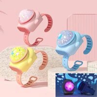 Giao dịch JNK #S3188-1 Quạt đồng hồ không lá hoạt hình có đèn chiếu sao