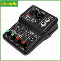 Giao Diện Âm Thanh Card Âm Thanh Máy Tính Điện Guitar Studio Hát Trộn Thiết Bị Âm Thanh 4Channel 48V Nguồn Stereo