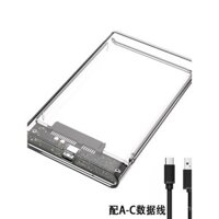 Giao diện Type-C sang 2.5inch cổng nối tiếp SATA SSD Solid State Cơ học USB 3.1 Vỏ ổ cứng di động trong suốt