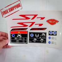 [GIAO HÀNG 0 ĐỒNG] Bộ tem nổi chữ dành cho xe SH 150i đỏ với chất liệu cao cấp siêu bền màu FS266-do