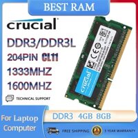 [Giao hàng 24H] Bộ nhớ máy tính xách tay 4GB 8GB DDR3 DDR3L 1333mhz 1600 MHz PC3-12800S PC3L SODIMM