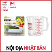 [GIAO HÀNG 2H tại SG-HN] Combo Dụng cụ hàn miệng túi ny lông và Ca đong chia vạch 500ml Nhật Bản