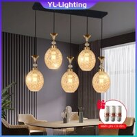 (Giao hàng địa phương) đèn cây decor phòng khách đèn led phong khách Đèn chùm 3 màu ánh sáng E27 bóng đèn quầy bar nhà h