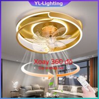 (Giao hàng địa phương) Quạt trần Phong cách Bắc Âu Quạt trần Đèn trang trí phòng ngủ Đèn phòng khách có quạt