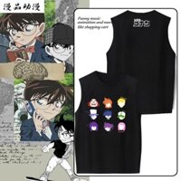 [Giao Hàng Nhanh] 2025 Phong Cách Mới Thám Tử Lừng Danh Conan Truyện Tranh Hàng Hóa Áo Vest Không Tay Nam Nữ Cotton Nguyên Chất Hoạt Hình Áo Vest Mùa Hè Quần Áo Rời Sinh Viên Hàng Hóa Quà Tặng Sinh Nhật