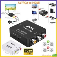 [Giao hàng nhanh] Bộ chuyển đổi Mini RCA AV sang HDMI 1080P RCA Composite CVBS AV2HDMI Bộ chuyển đổi âm thanh Video Cổng USB Trò chơi / TV / PS1 / PS2 / DVD / PAL / NTSC