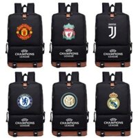 [Giao hàng nhanh] Championship Manchester United Chelsea Uventus C Roliver Pool National Rice Football Star Ba lô Học sinh Schoolbag Nhà máy Giao hàng Quà tặng quạt bóng đá