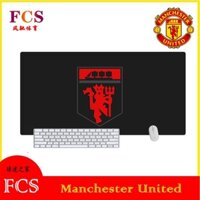 [Giao hàng nhanh] [FCS] Logo đội bóng đen màu đỏ Manchester United Tấm lót chuột dày Quạt bóng đá Quà tặng hàng hóa Quà tặng sinh nhật Đồ dùng văn phòng Tấm lót bàn quạt chất lượng cao Tấm lót máy tính