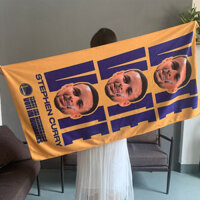 [Giao hàng nhanh] Khăn tắm lớn bóng rổ nba Kobe James Harden Curry Durant Fan Khăn tập thể dục đi biển Khăn thấm mồ hôi Nhà máy Tóc thẳng