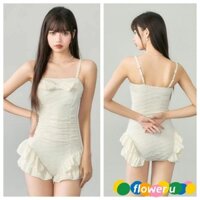 （Giao Hàng Nhanh Tại Hà Nội）Bộ Bikini Bộ Đồ Bơi Một Mảnh Ôm Bụng Có Dây Điều Chỉnh Được Phong Cho Nữ