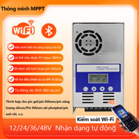 【Giao hàng nhanh】Smart MPPT Solar Controller Bộ điều khiển năng lượng mặt trời 12/24/36/48V AUTO Hỗ trợ đầu vào PV 180V