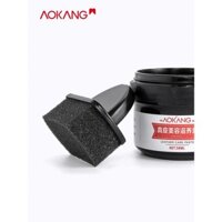 [Giao hàng tại cửa hàng] Xi đánh giày không màu đen Aokang, da thật, kích thước du lịch, túi da chăm sóc giày