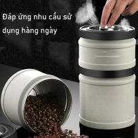 Giao hàng tận nơi |  Hộp đựng hạt cà phê hút chân không inox 304 vacume jug