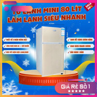 Giao hàng toàn quốc- Tủ lạnh mini 80 lít cao cấp , tủ lạnh mini 2 ngăn lạnh siêu nhanh kiểu dáng đẹp, tiết kiệm điện năn