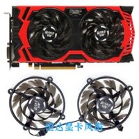 Giao hàng trong 24 giờ = Yingtong RX570 4G D5 Game Master Card Đồ họa Quạt điều khiển nhiệt độ Quạt kép im lặng