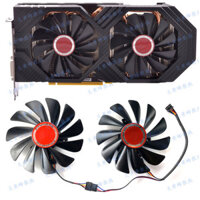 Giao hàng trong 24 giờ = Quạt làm mát thẻ đồ họa XFX / Message View RX580 590 588 584 Black Wolf CF1010U12S