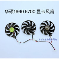Giao hàng trong 24 giờ = Quạt Card đồ họa ASUS / ASUS GTX1660ti RX5600XT 5700 5700XT Raptor hoàn toàn mới Im lặng