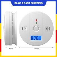 [Giao hàng trong 24h] Máy dò khí carbon Monoxide tại nhà Co Blue Smoke Detector LCD Display Alarm blackpink11