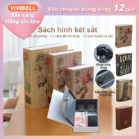 【Giao hàng trong 24h】Két Sắt hình quyển sách hộp đựng tiền có khoá 18x11.5x5.5cm