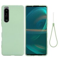 Giao hàng trong ngày cho Sony Xperia 1 IV Vỏ điện thoại chống sốc silicon lỏng màu trơn