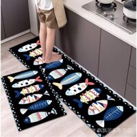 [Giao hàng trong vài giây]. Thảm trải sàn nhà bếp bằng bùn tảo cát 2024 mới chống thấm nước, chống dầu, chống trượt, không giặt được, Thảm Chống bám bẩn, thảm cửa 9F7I