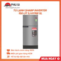 [GIAO HCM] Tủ lạnh Sharp SJ-X176E-SL, 150L, Inverter