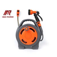 (giao hỏa tốc) Bộ dây Vòi Tưới Cây, Rửa Xe Tăng Áp Đa Năng ống dày 3 lớp dài 15m giao màu ngẫu nhiên