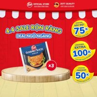 [Giao Hoả Tốc] COMBO 3 túi Phô mai lát Zott Gourmet Slices BURGER nhập Đức (200g/gói – 12 lát)