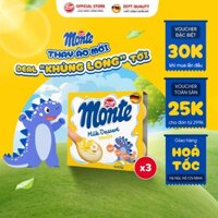 [Giao Hoả Tốc] COMBO 3 vỉ Váng sữa Monte Vani nhập ĐỨC (vỉ - 55g x 4 hũ)